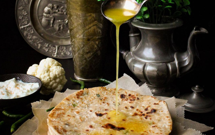 Pure homemade ghee golden texture and quality